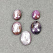 Sapphire Gemstone Normal Cut : 40.25cts Natural Untreated Raspberry Pink Sheen Sapphire Oval Shape 12*10mm - 17*12mm 5pcs