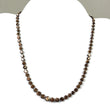 Golden Brown CHOCOLATE Sapphire Gemstone NECKLACE : 23.30gms Natural Sapphire Hexagon Shape Faceted Necklace 4.5mm - 9mm 19" (With Video)