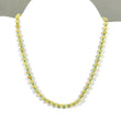 Yellow And Blue SAPPHIRE EMERALD RUBY Gemstone Necklace : Natural Sapphire Round Shape Plain & Faceted Necklace 3mm - 6mm 18"
