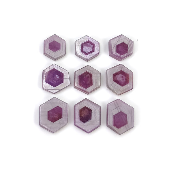 Hexagon Shape Saphire
