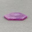 Sapphire Gemstone Flat Slices : 73.05cts Natural Untreated Rosemary Pink Sheen Sapphire Hexagon Shape 40*34mm