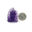 Amethyst Gemstone Carving : 124.70cts Natural Untreated Purple Amethyst Hand Carved Lord SHIVA 44.5*30.5mm