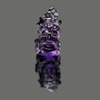 Amethyst Gemstone Carving : Natural Untreated Purple Amethyst Hand Carved Lord GANESHA & SHIVA