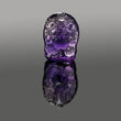 Amethyst Gemstone Carving : 96.80cts Natural Untreated Purple Amethyst Hand Carved Lord GANESHA 35.5*27.5mm