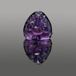 Amethyst Gemstone Carving : 106.65cts Natural Untreated Purple Amethyst Hand Carved Lord GANESHA 33*31mm