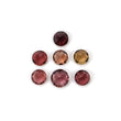 Multi Color TOURMALINE Gemstone Normal Cut : 6.80cts Natural Untreated Watermelon Tourmaline Round Shape 6mm - 7mm 7pcs