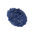 Sapphire Gemstone Carving : 71.85cts Natural Untreated Unheated Blue Sapphire Hand Carved Oval Shape 41.5*32.5mm