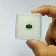 Emerald Gemstone Normal Cut : 1.55cts Natural Untreated Unheated Green Emerald Oval Shape 9*6mm