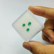 Emerald Gemstone Normal Cut : 0.80cts Natural Untreated Unheated Green Emerald Oval Shape 4.5*3.5mm - 5*4mm 3pcs Set