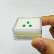 Emerald Gemstone Normal Cut : 0.80cts Natural Untreated Unheated Green Emerald Oval Shape 4*3.5mm - 5*4mm 3pcs Set