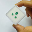 Emerald Gemstone Normal Cut : 1.40cts Natural Untreated Unheated Green Emerald Oval Shape 5*4mm - 7.5*5.5mm 3pcs Set