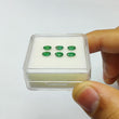 Emerald Gemstone Normal Cut : 1.50cts Natural Untreated Unheated Green Emerald Oval Shape 5*3mm 6pcs Set