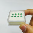 Emerald Gemstone Normal Cut : 1.90cts Natural Untreated Unheated Green Emerald Oval Shape 5*3mm - 5*4mm 8pcs Set