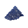 Sapphire Gemstone Carving : 68.90cts Natural Untreated Unheated Blue Sapphire Hand Carved Uneven Shape 40.5*34mm