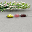 Tourmaline Gemstone Loose Beads : Natural Untreated Bi-Color Tourmaline Uneven Shape Plain Nuggets