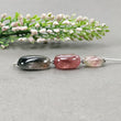 Watermelon TOURMALINE Gemstone Loose Beads : 53.15cts Natural Bi-Color Tourmaline Uneven Shape Plain Nuggets 15*8mm - 22*14.5mm