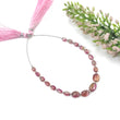 Watermelon TOURMALINE Gemstone Loose Beads : 15.90cts Natural Bi-Color Tourmaline Oval Shape Plain Nuggets 4.5*4mm - 8.5*6.5mm