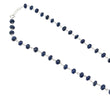 Blue SAPPHIRE RUBY & Cat's Eye Gemstone NECKLACE : 109.45cts Natural Round Plain Beads Sapphire With 925 Sterling Silver 6mm - 14*9mm 22"