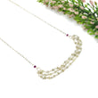 Chrysoberyl Cat's Eye And Ruby Beads NECKLACE : 27.65cts Natural Untreated With 925 Sterling Silver 3mm - 3.5mm 19"
