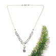 Multi Sapphire Gemstone Beads Chain NECKLACE : 37.75cts Natural Untreated With 925 Sterling Silver Necklace 3mm - 8mm 21"