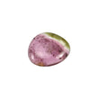 Watermelon TOURMALINE Gemstone Carving & Cabochon : 26.80cts Natural Untreated Bi-Color Tourmaline Hand Carved 14*11.5mm - 41*16mm 2pcs Set