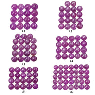 रास्पबेरी शीन गुलाबी नीलम रत्न कैबोचोन: प्राकृतिक अनुपचारित नीलम गोल आकार 16 पीस, 18 पीस, 19 पीस, 20 पीस, 35 पीस लॉट