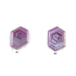 Sapphire Gemstone Normal Cut : Natural Untreated Unheated Raspberry Pink Sheen Sapphire Hexagon Shape