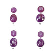 Sapphire Gemstone Rose Cut : Natural Untreated Raspberry Pink Sheen Sapphire Uneven Round Hexagon Shape 2pcs Sets