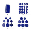 Lapis Lazuli Gemstone Cabochon Checker Cut & Flat Slices : Natural Untreated Blue Lapis Hexagon Cushion And Briolette Oval Shape