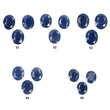 Sapphire Gemstone Normal Cut : Natural Untreated Unheated Sapphire Oval Shape 3pcs Sets