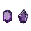 Amethyst Gemstone Normal Cut : Natural Untreated Purple Amethyst Quartz Hexagon Uneven Shape