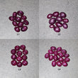 Star Ruby Gemstone Cabochon : Natural Untreated Unheated Red 6Ray Star Ruby Oval & Round Shape Lots