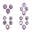 Sapphire Gemstone Normal Cut : Natural Untreated Unheated Raspberry Sheen Pink Sapphire Oval Shape Sets