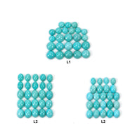फ़िरोज़ा रत्न कैबोकॉन: प्राकृतिक अनुपचारित स्लीपिंग ब्यूटी ब्लू फ़िरोज़ा गोल अंडाकार आकार लॉट्स