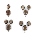 Golden Sapphire Gemstone Normal Cut : Natural Untreated Chocolate Sheen Sapphire Oval Shape Set 2pcs & 3pcs Set