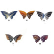 Sapphire Gemstone Carving : Natural Untreated Bi-Color Multi Sapphire Hand Carved Butterfly Pair
