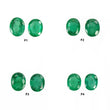 Emerald Gemstone Normal Cut : Natural Untreated Unheated Green Emerald Oval Shape Pair For Jewelry