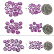Raspberry Sheen SAPPHIRE Gemstone Normal Cut : Natural Untreated Unheated Pink Sapphire Hexagon Shape 11pcs & 14pcs