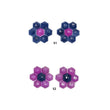 Sapphire Gemstone Step Cut : Natural Untreated Blue & Raspberry Pink Sapphire Hexagon Shape 14pcs Sets