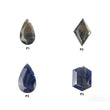 Sapphire Gemstone Normal Cut : Natural Untreated Golden Brown Chocolate & Blue Sapphire Pear Marquise And Hexagon Shape