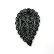 Indian LEAF Hand Carved : 50.00cts Natural Onyx Gemstone One Sided Hand Carved Big Size Indian Leaf 55*35mm 1pc For Pendant