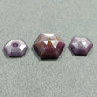 Raspberry Sheen PINK SAPPHIRE Gemstone Normal Cut : 14.95cts Natural Untreated Sapphire Hexagon Shape 11*8.5mm - 15*13mm 3pcs (With Video)