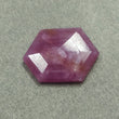 Raspberry SAPPHIRE Gemstone Normal Cut TRAPICHE : 15.50cts Natural Untreated Sheen Pink Sapphire Hexagon Shape 22*17mm (With Video)