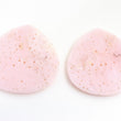 PINK OPAL Gemstone Carving : 94cts Natural Untreated Opal Gemstone Pear Shape Hand Carved Floral 60*58.5mm*4(h) 1pc For Jewelry