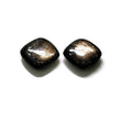 Golden Brown CHOCOLATE SAPPHIRE Gemstone : 10.50cts Natural Untreated Chocolate Sapphire Gemstone Cushion Shape Cabochon 10mm Pair
