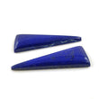 LAPIS LAZULI Gemstone Cabochon : 51.50cts 100% Natural Untreated Blue Lapis Gemstone Uneven Shape Cabochon 44*16mm Pair For Jewelry