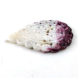 Exclusive Purple White MOTHER Of PEARL Gemstone LEAF : 34.50cts Natural Untreated Mop Gemstone Hand Carved Indian Leaf 45*30mm For Pendant