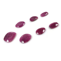 PINK SAPPHIRE Gemstone Cut : 69.00cts Natural Untreated Sapphire Uneven Shape Normal Cut 15*10mm - 24*22mm 7pcs Lot For Jewelry