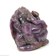 RED RUBY Gemstone Sculpture : 573.70cts Natural Untreated Unheated Ruby Gemstone Hand Carved Lord GANESHA Sculpture Figurine 43*40mm*34(h)