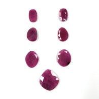 PINK SAPPHIRE Gemstone Cut : 69.00cts Natural Untreated Sapphire Uneven Shape Normal Cut 15*10mm - 24*22mm 7pcs Lot For Jewelry